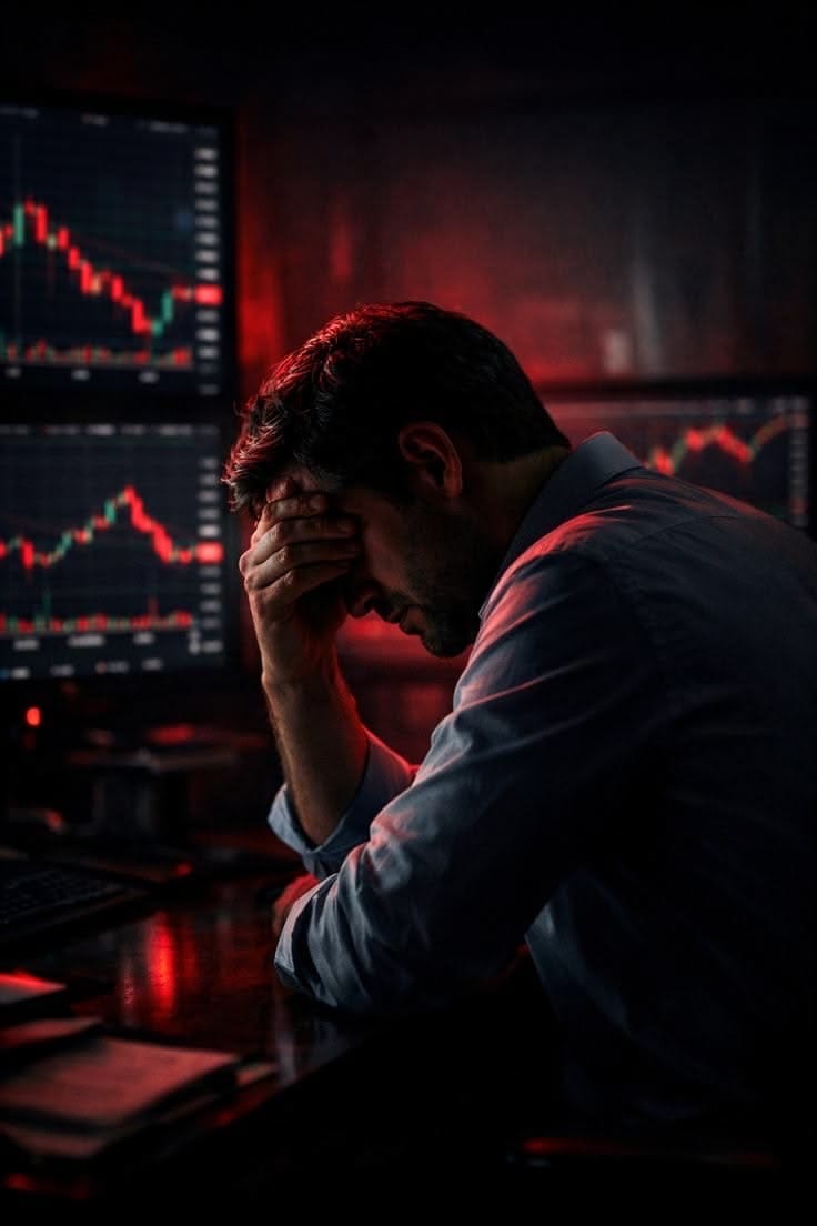 Ejecutivo agotado, cabeza entre las manos